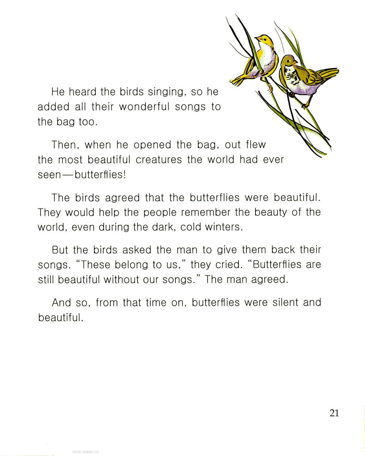 Butterflies and Bird Song绘本故事第3页