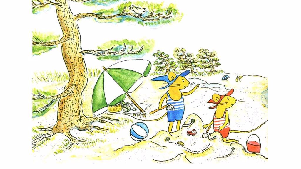 古利和古拉的海水浴绘本故事第3页