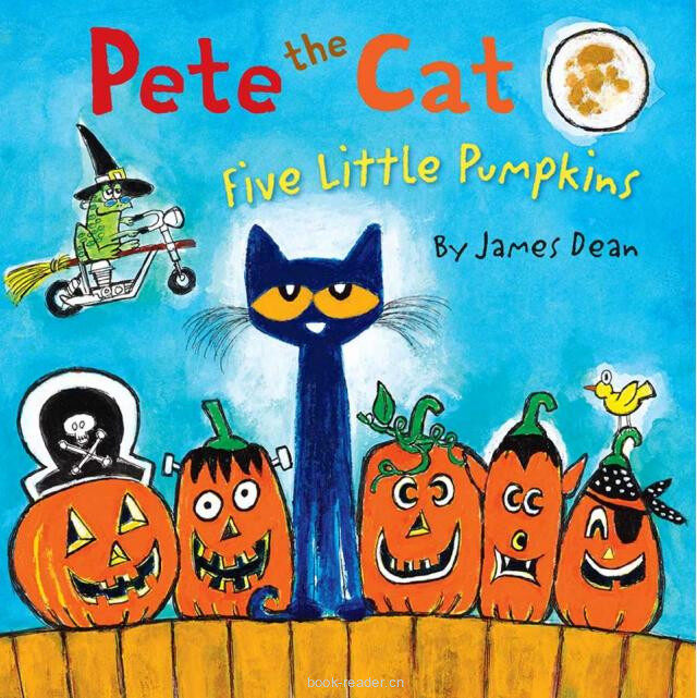 Pete the Cat Five Little Pumpkins绘本故事第2页