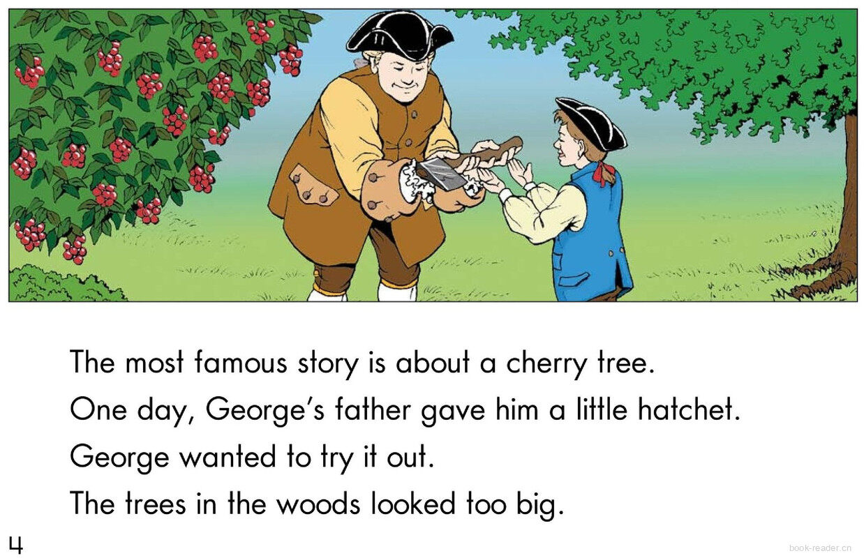 Childhood Stories of George.Washington绘本故事第4页