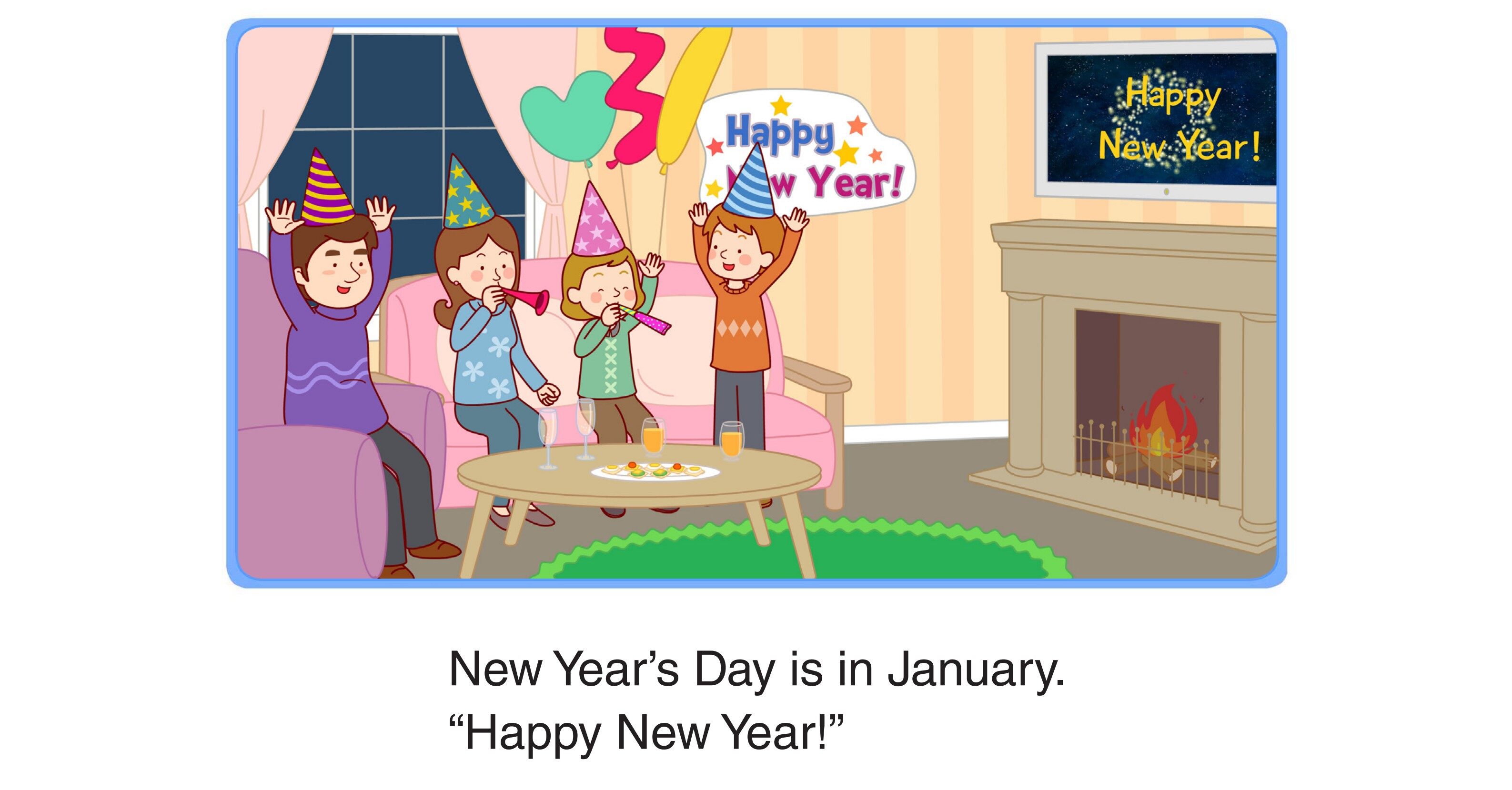 The Months of the Year绘本故事第2页