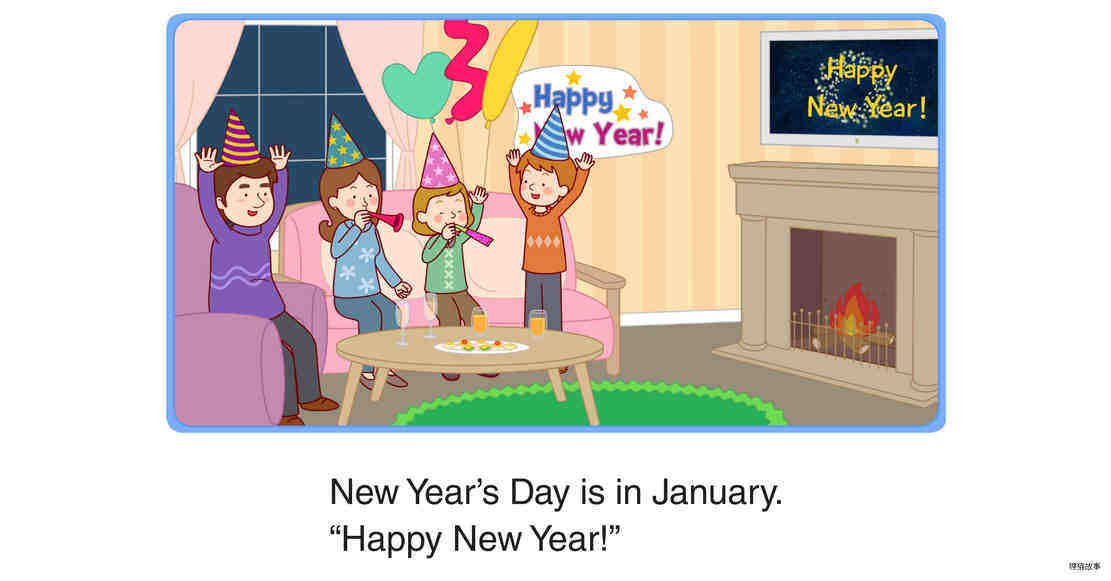 The Months of the Year绘本故事第2页
