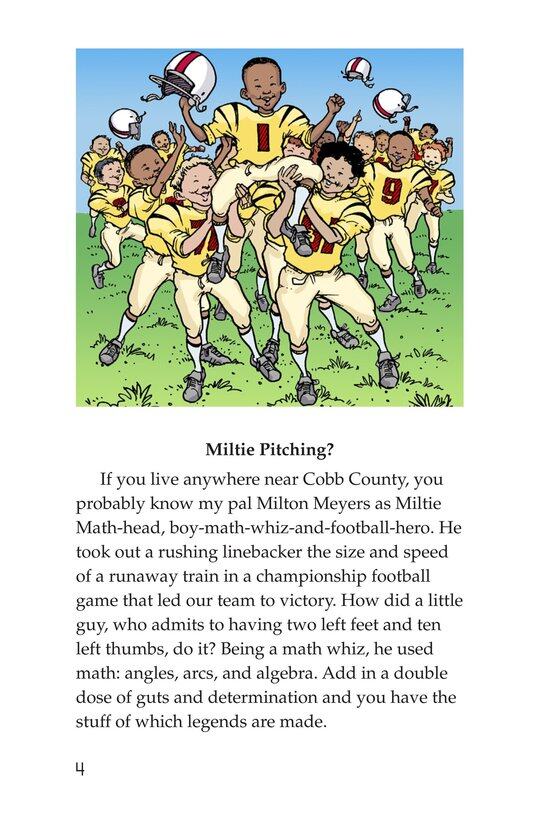 Miltie Math head Takes the Mound绘本故事第3页