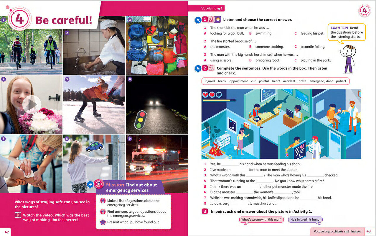 04 Be careful!绘本故事第2页