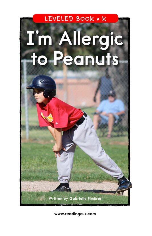 I'm Allergic to Peanuts绘本故事第2页