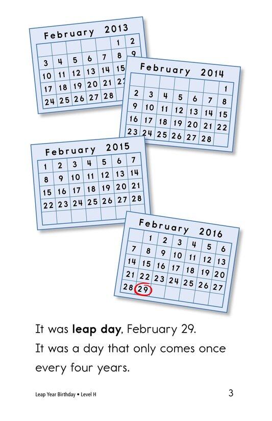 Leap Year Birthday绘本故事第3页