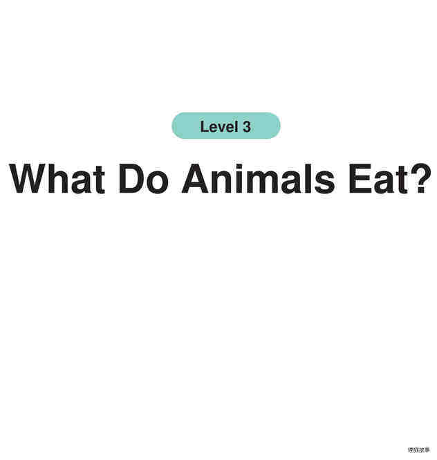 What Do Animals Eat?