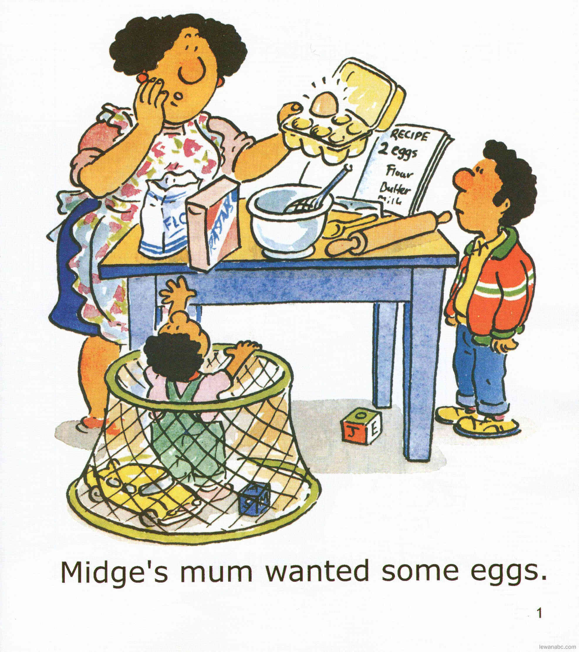 Midge and the Eggs绘本故事第3页