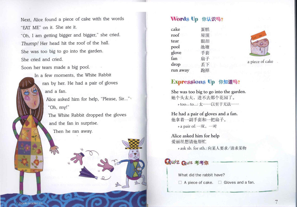 Alice in Wonderland 爱丽丝漫游奇境记 绘本故事第5页