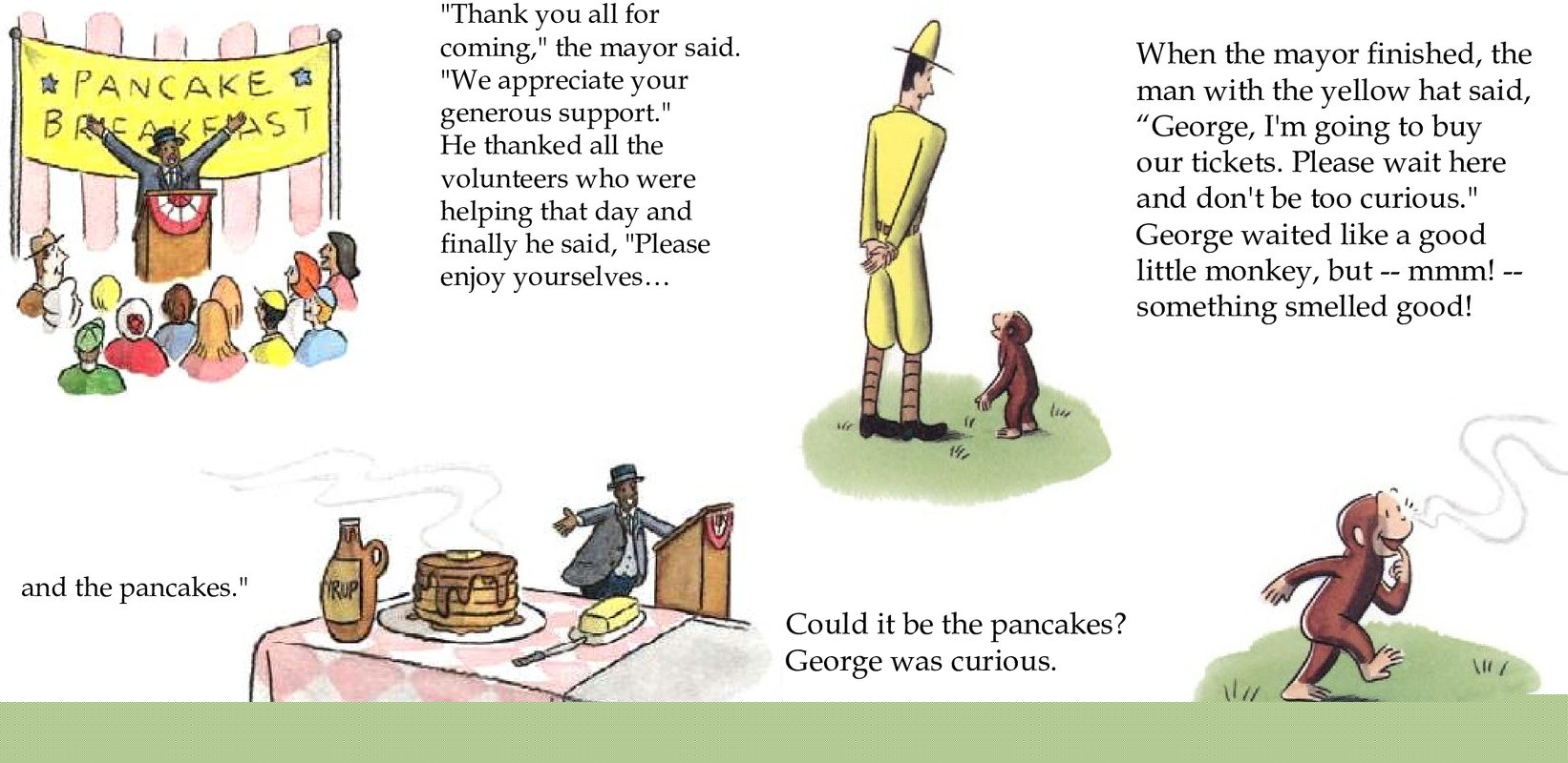 Curious George Makes Pancakes绘本故事第5页