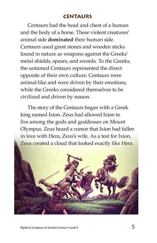 Mythical Creatures of Ancient Greece绘本故事第4页