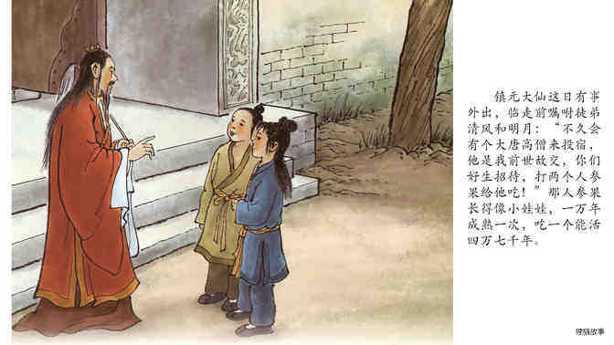西游记之偷吃人参果绘本故事第4页