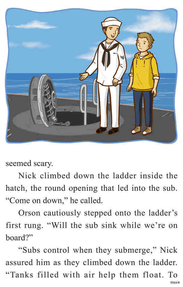 Inside a Submarine绘本故事第4页