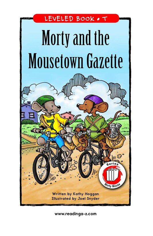 Morty and the Mousetown Gazette绘本故事第2页