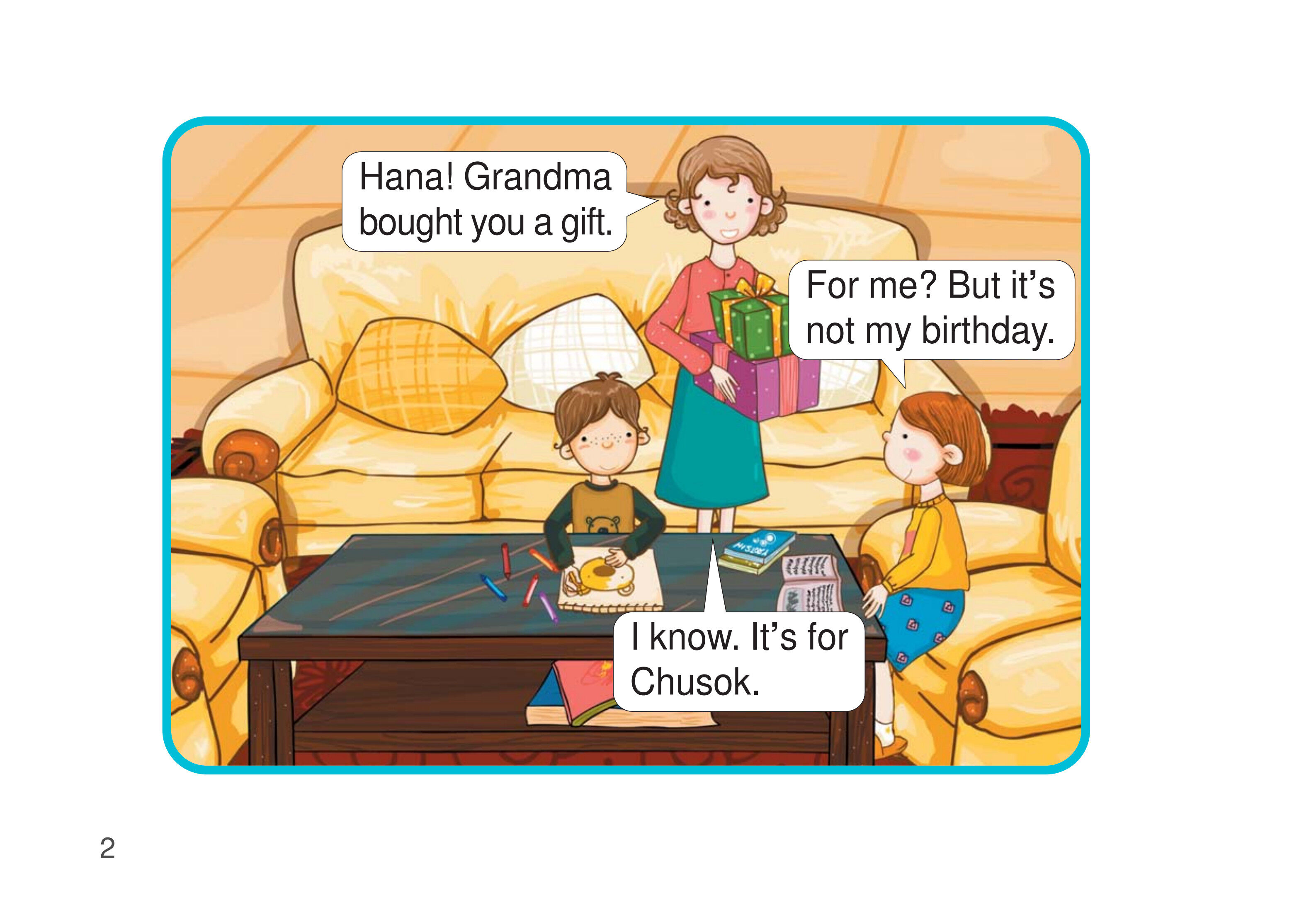 Chusok, A Day to Give Thanks绘本故事第3页