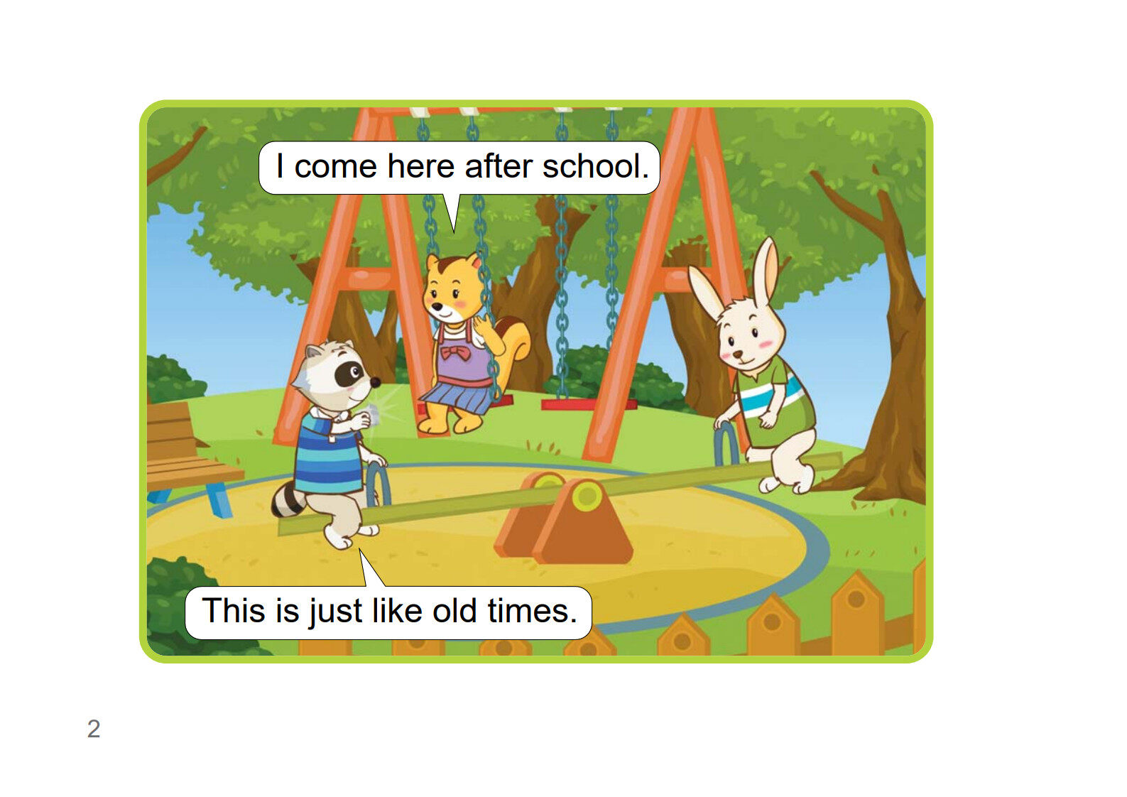 Just Like Old Times绘本故事第3页