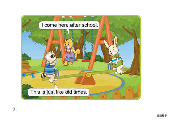 Just Like Old Times绘本故事第3页