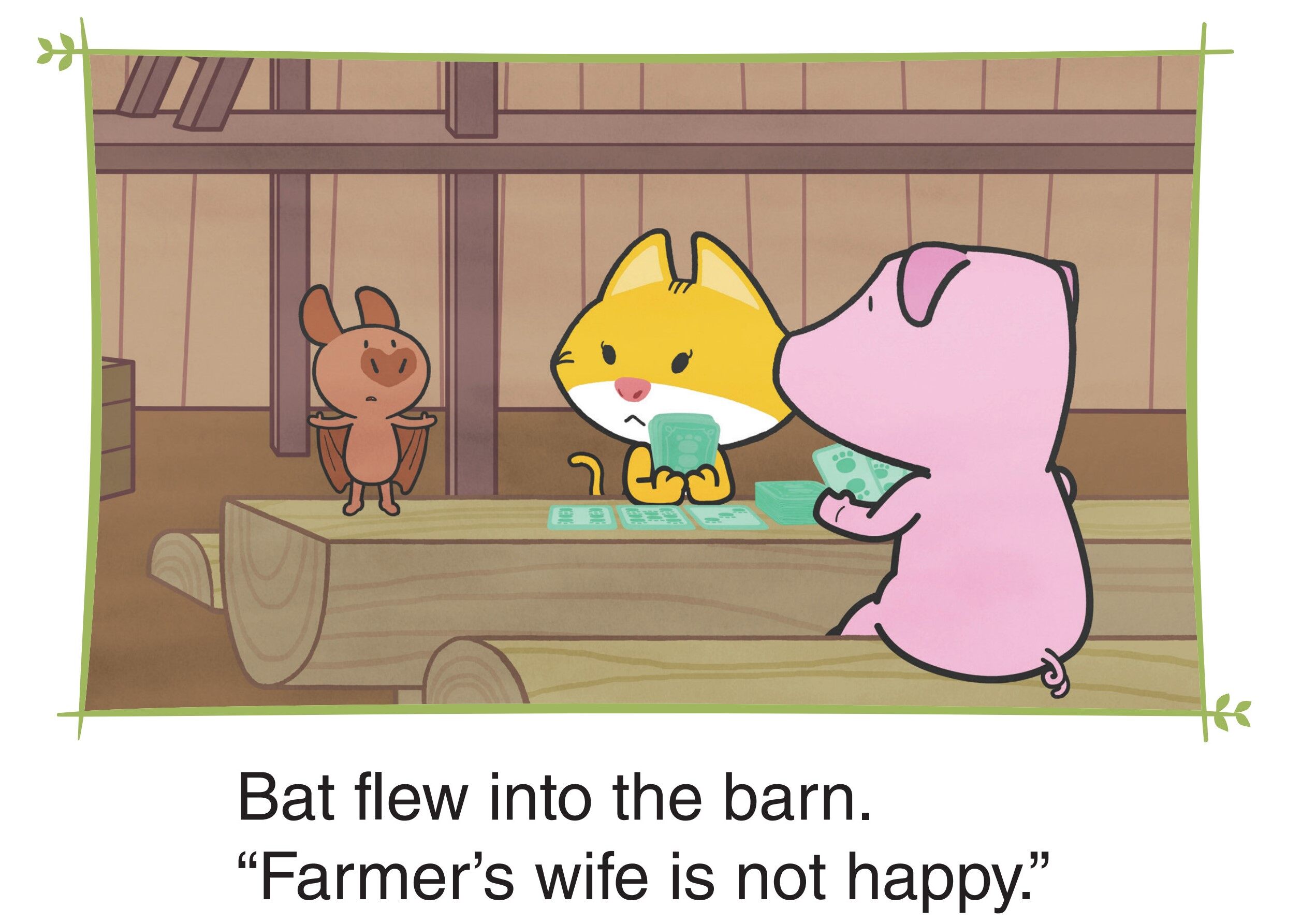 Farmer Is Lazy, Cow Is Busy绘本故事第3页