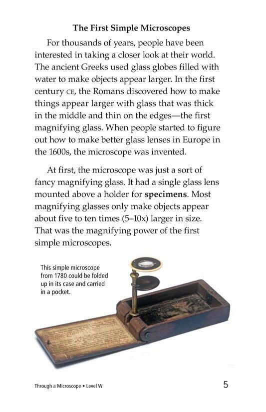 Through a Microscope绘本故事第4页