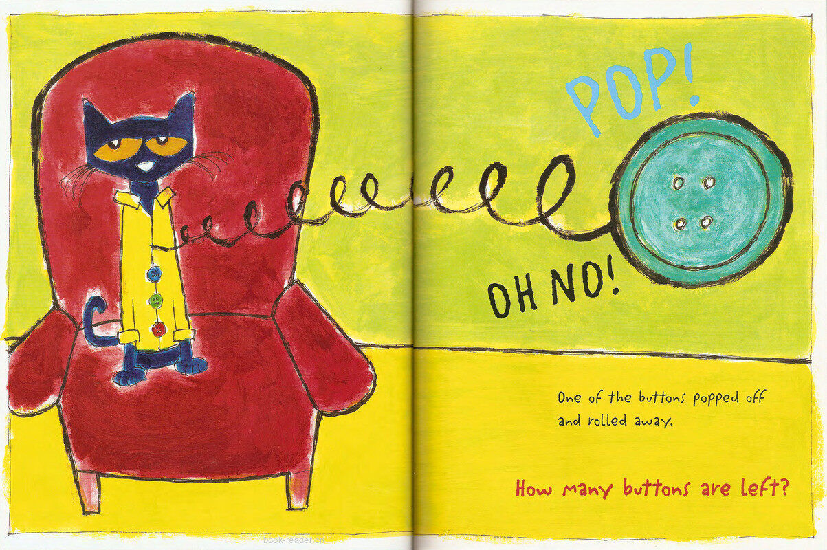 Pete the Cat and his four groovy buttons绘本故事第5页