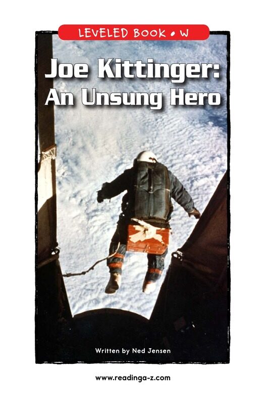 Joe Kittinger An Unsung Hero绘本故事第2页