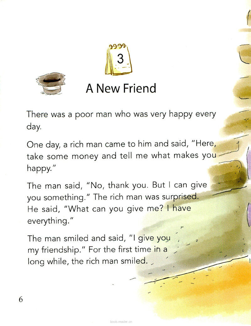 A New Friend绘本故事第2页