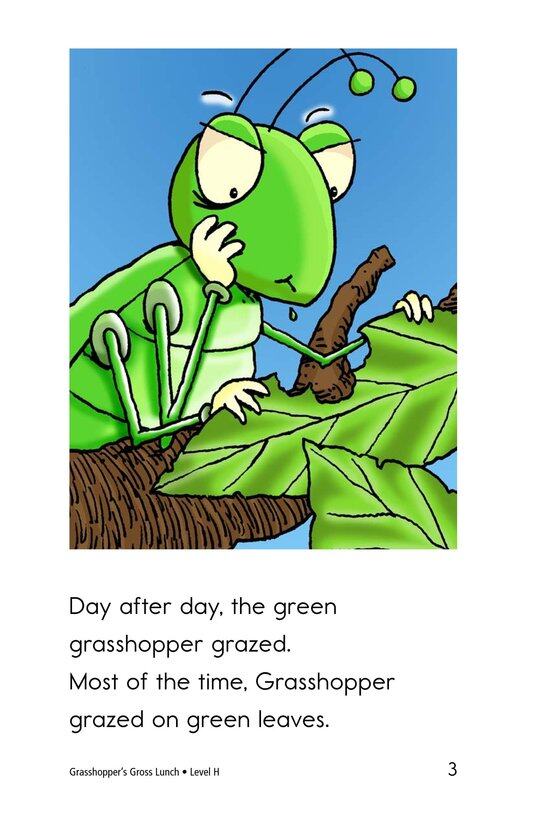 Grasshopper's Gross Lunch绘本故事第3页