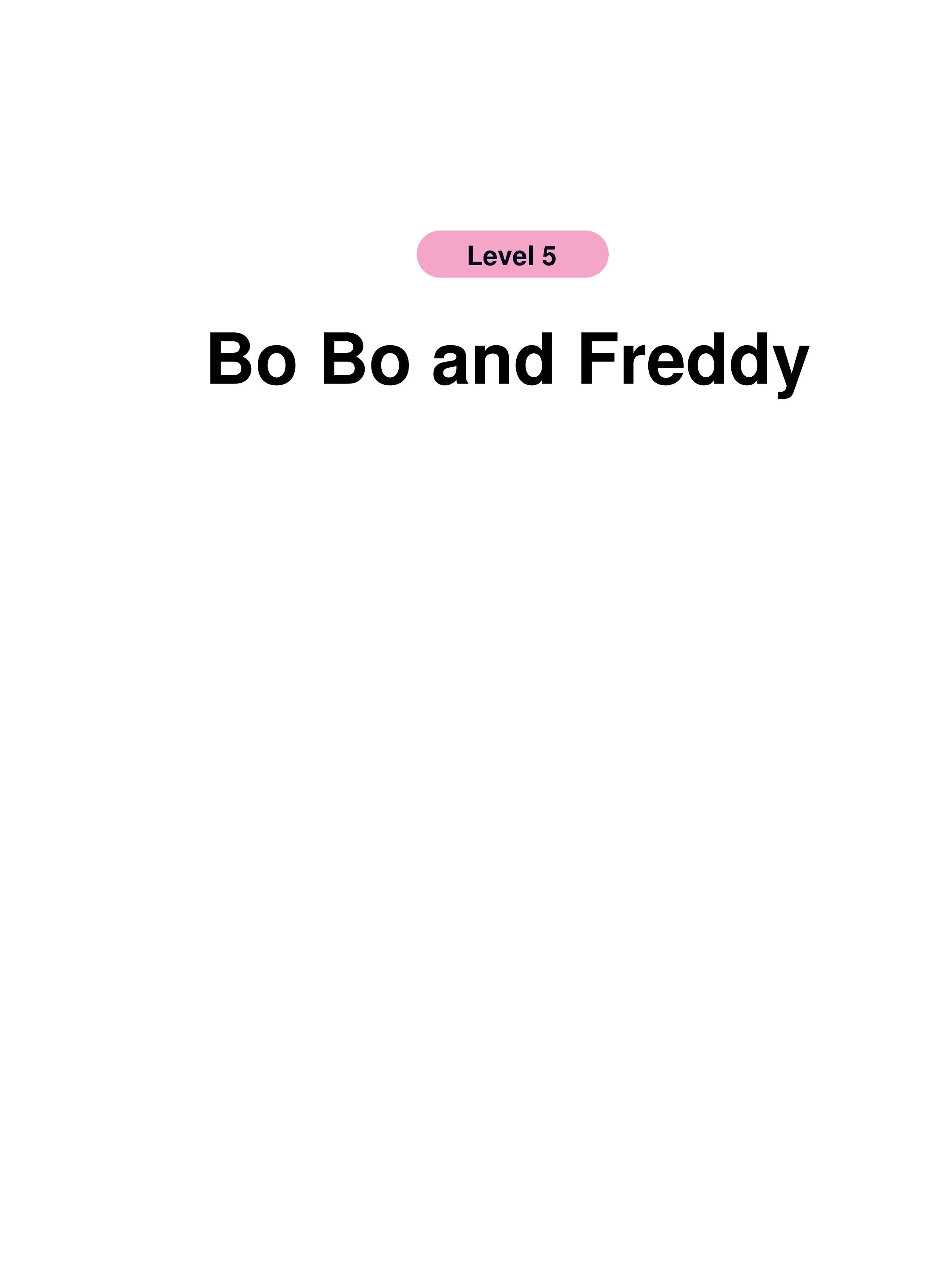 Bo Bo and Freddy绘本故事第2页
