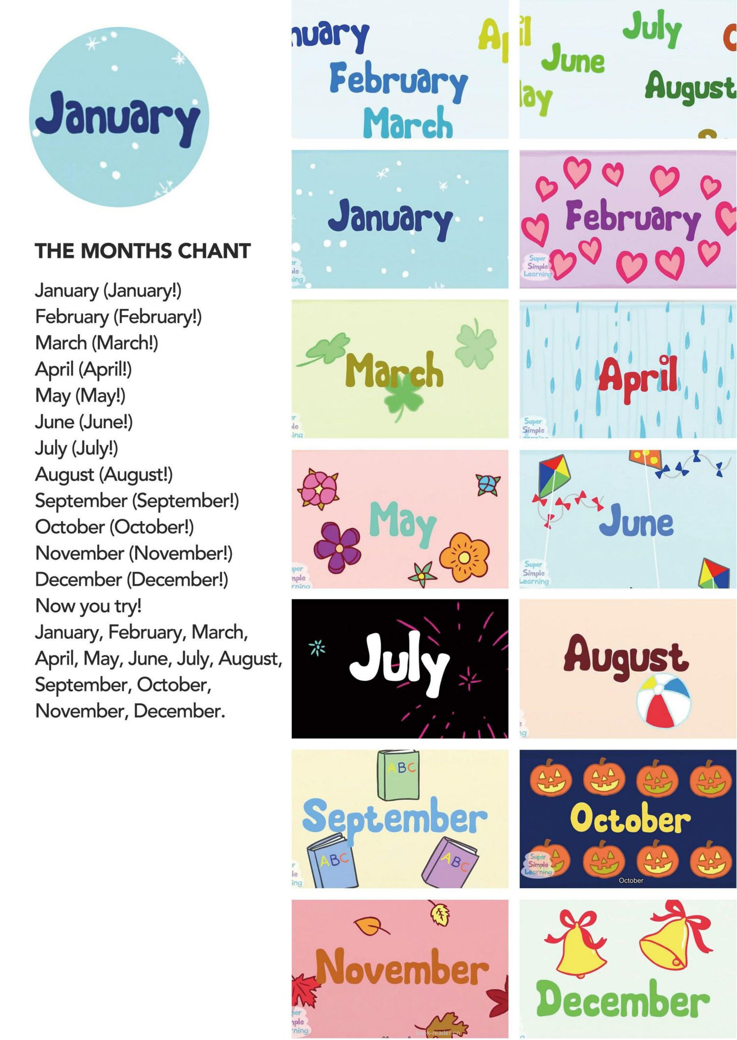 The Months Chant绘本故事第2页