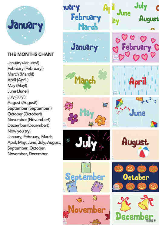 The Months Chant绘本故事第2页