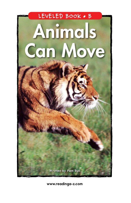 Animals Can Move绘本故事第2页