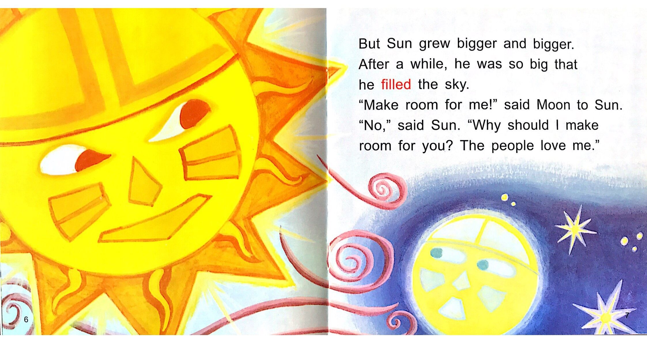 How Moon Tricked Sun绘本故事第5页