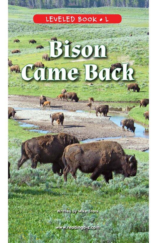 Bison Came Back绘本故事第2页