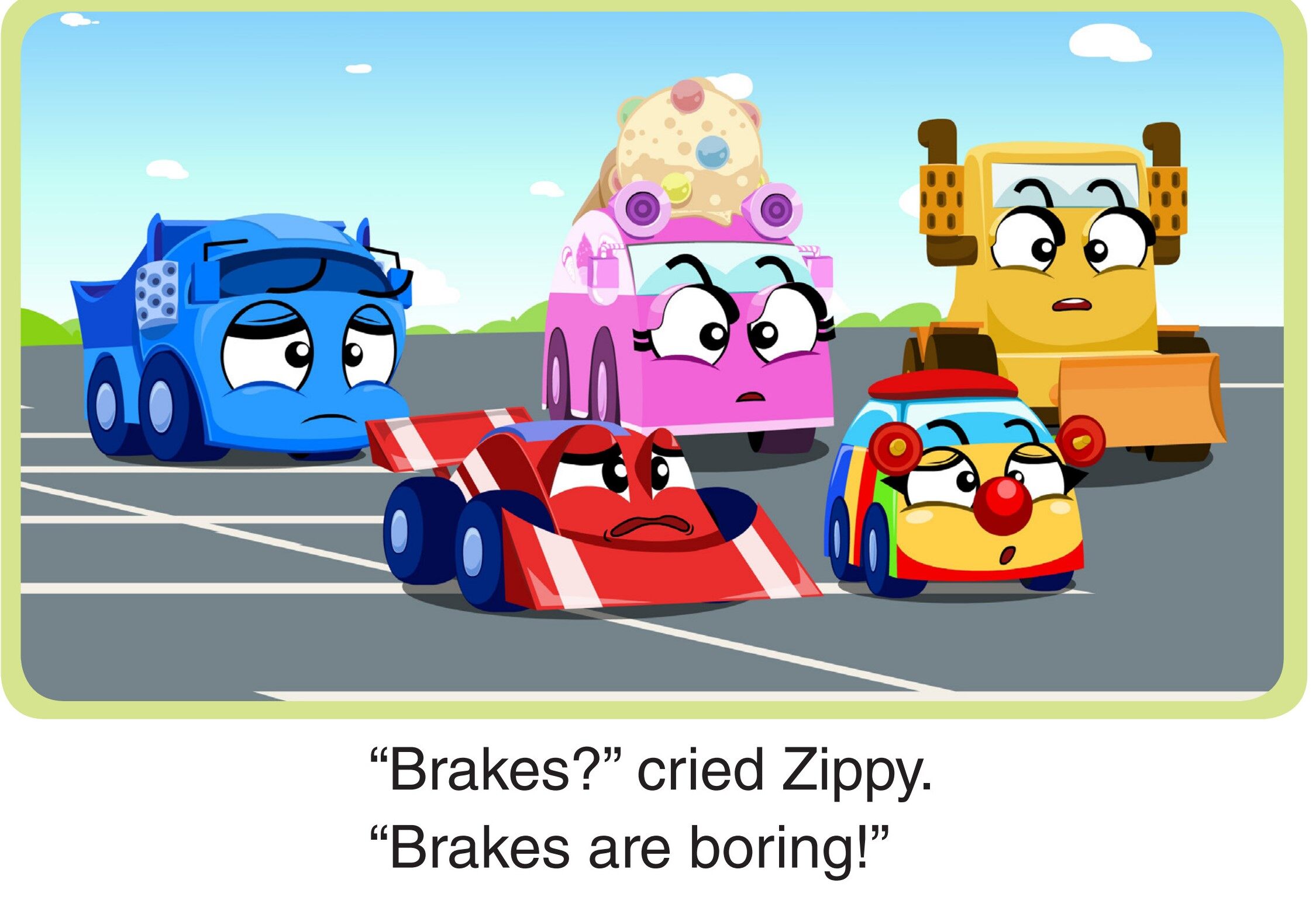 Brakes Are Boring绘本故事第3页