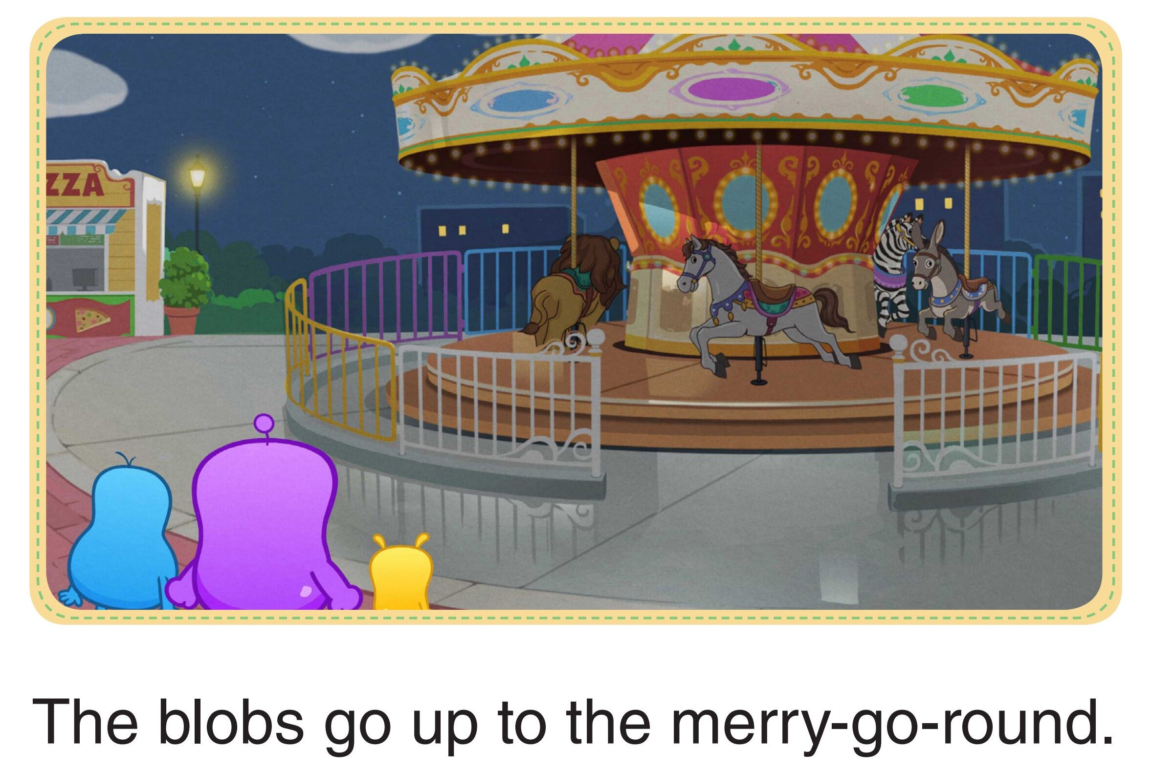 The Blobs on the Merry-Go-Round绘本故事第5页
