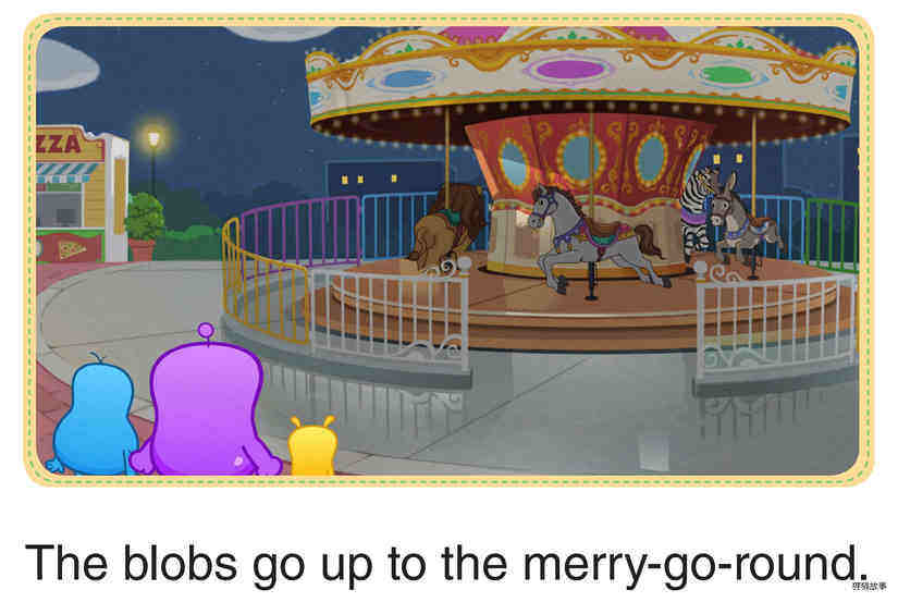 The Blobs on the Merry-Go-Round绘本故事第5页