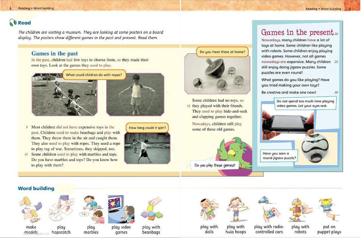 5B Unit 1 Games-past and present绘本故事第3页
