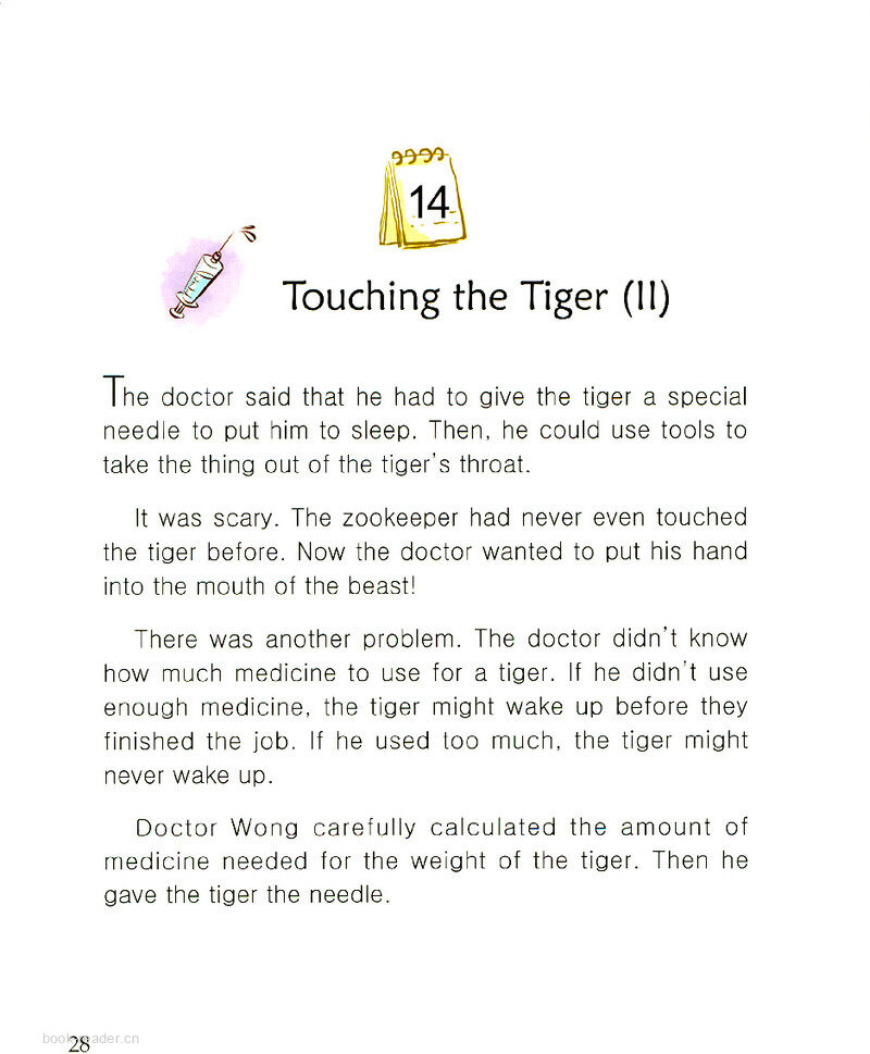 Touching the Tiger(II)绘本故事第2页