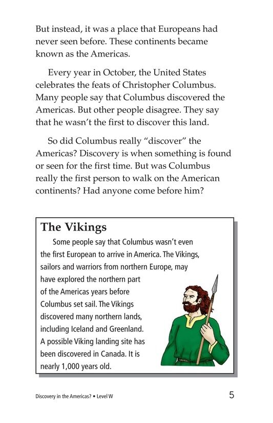 Discovery in the Americas绘本故事第4页