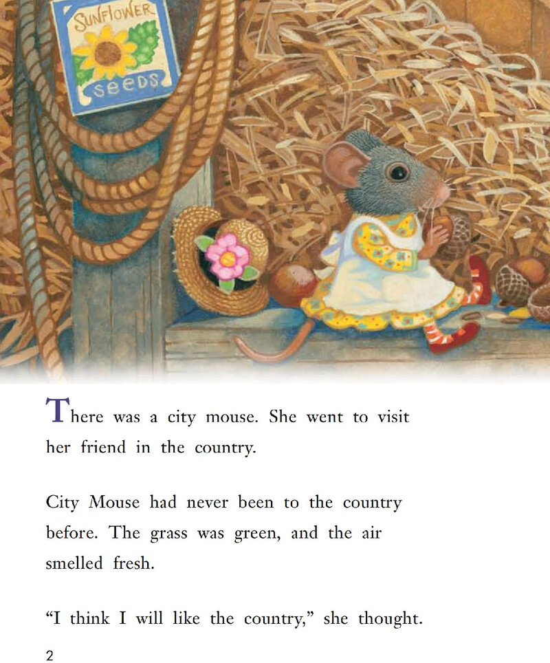 The City Mouse And The Country Mouse绘本故事第3页