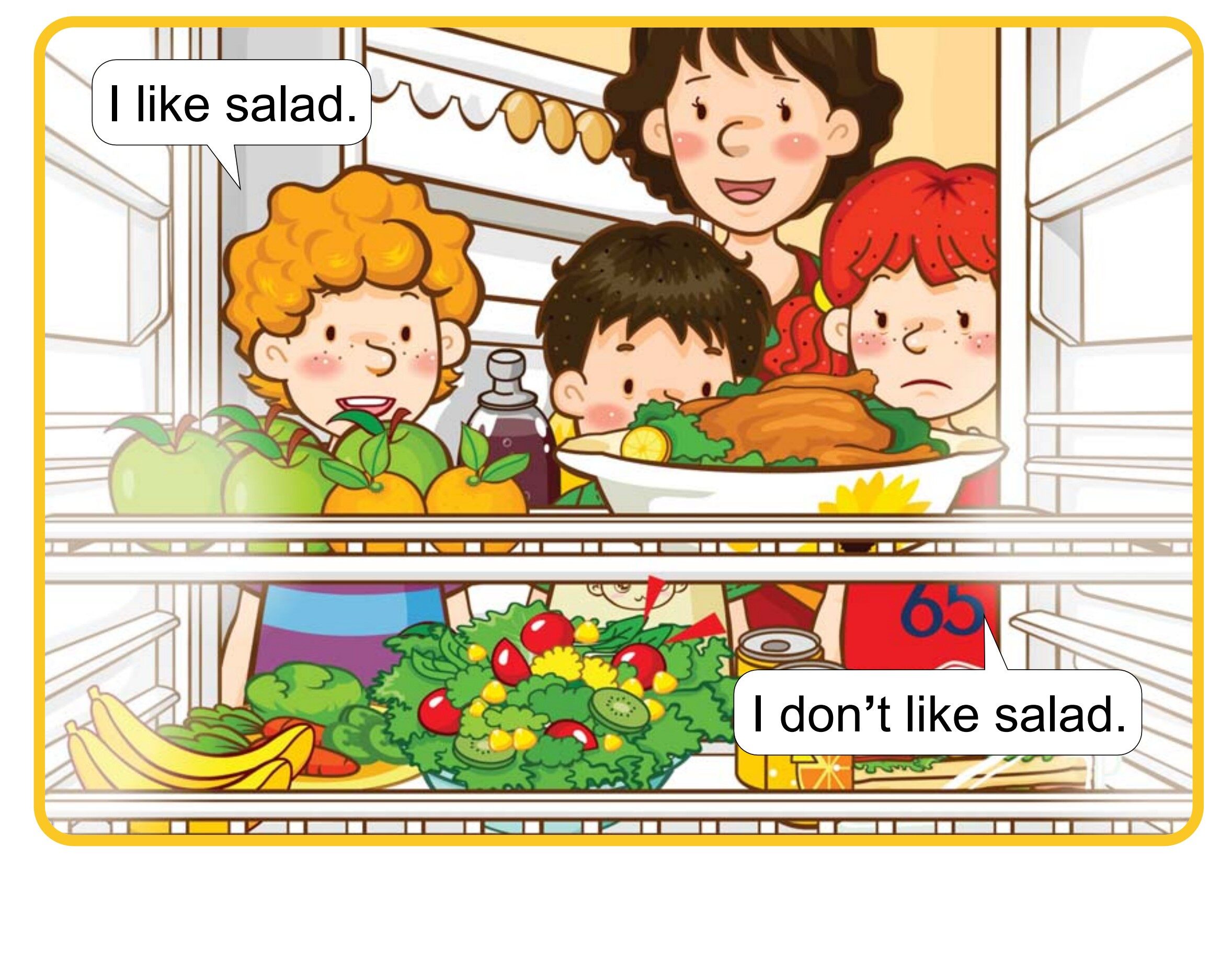 I Don't Like Salad绘本故事第5页