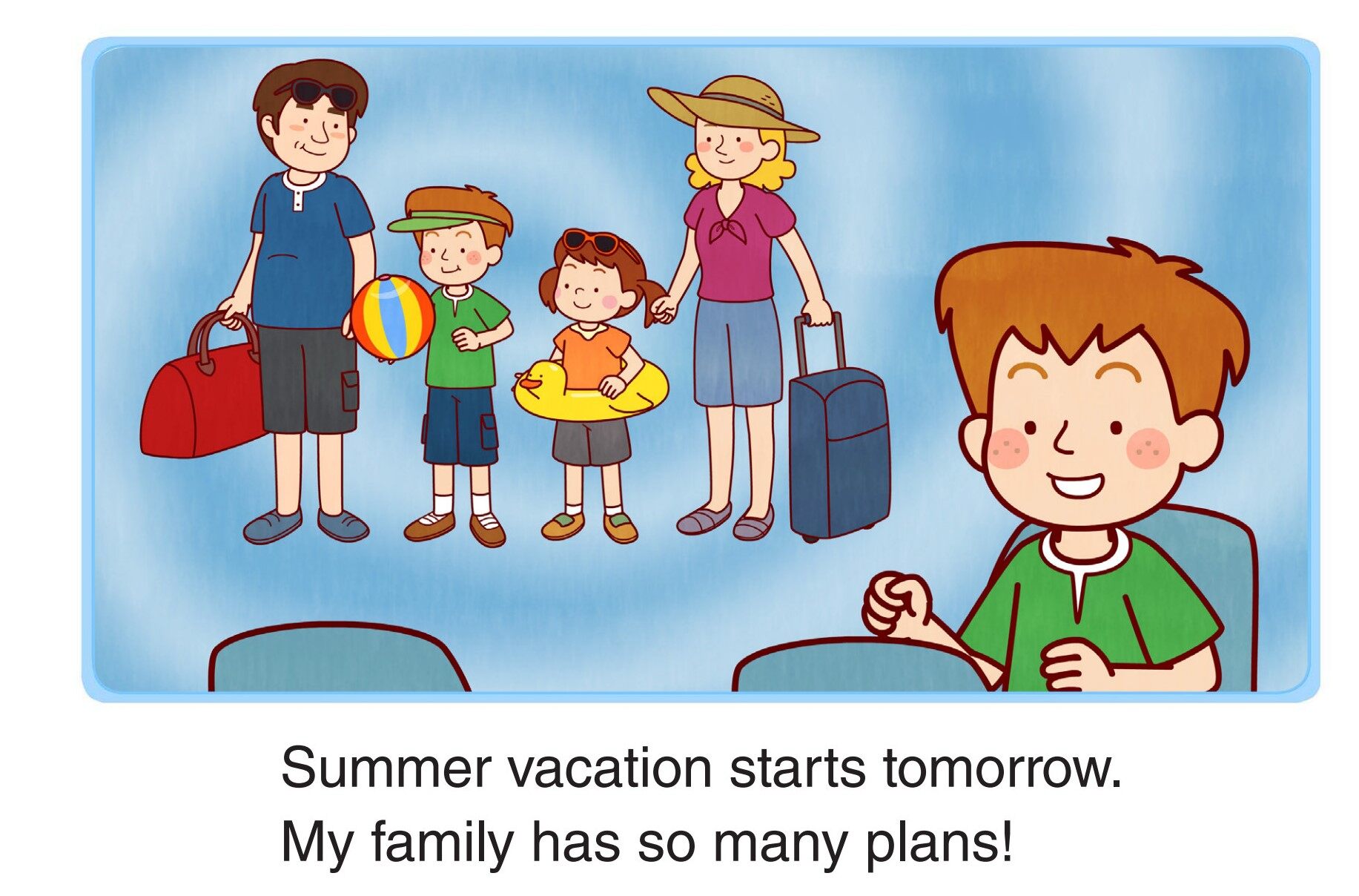 My Summer Vacation绘本故事第2页