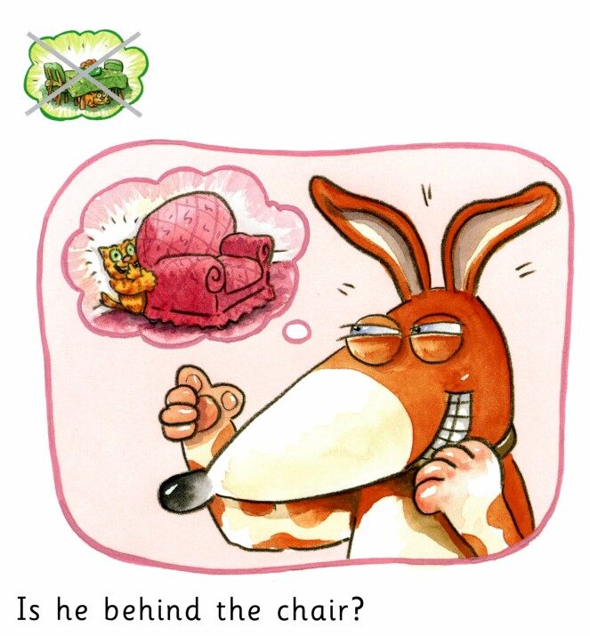 Cat and Dog play Hide and Seek绘本故事第5页