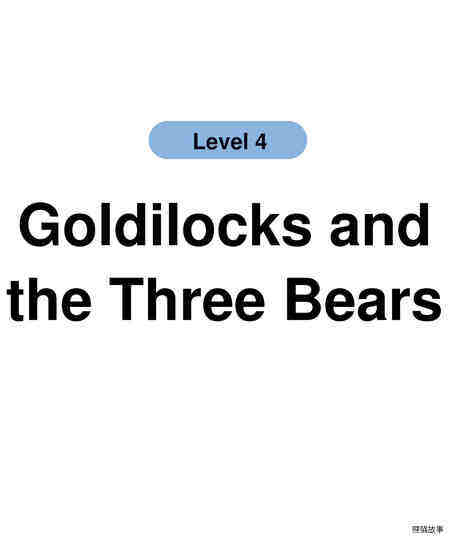 Goldilocks and the Three Bears