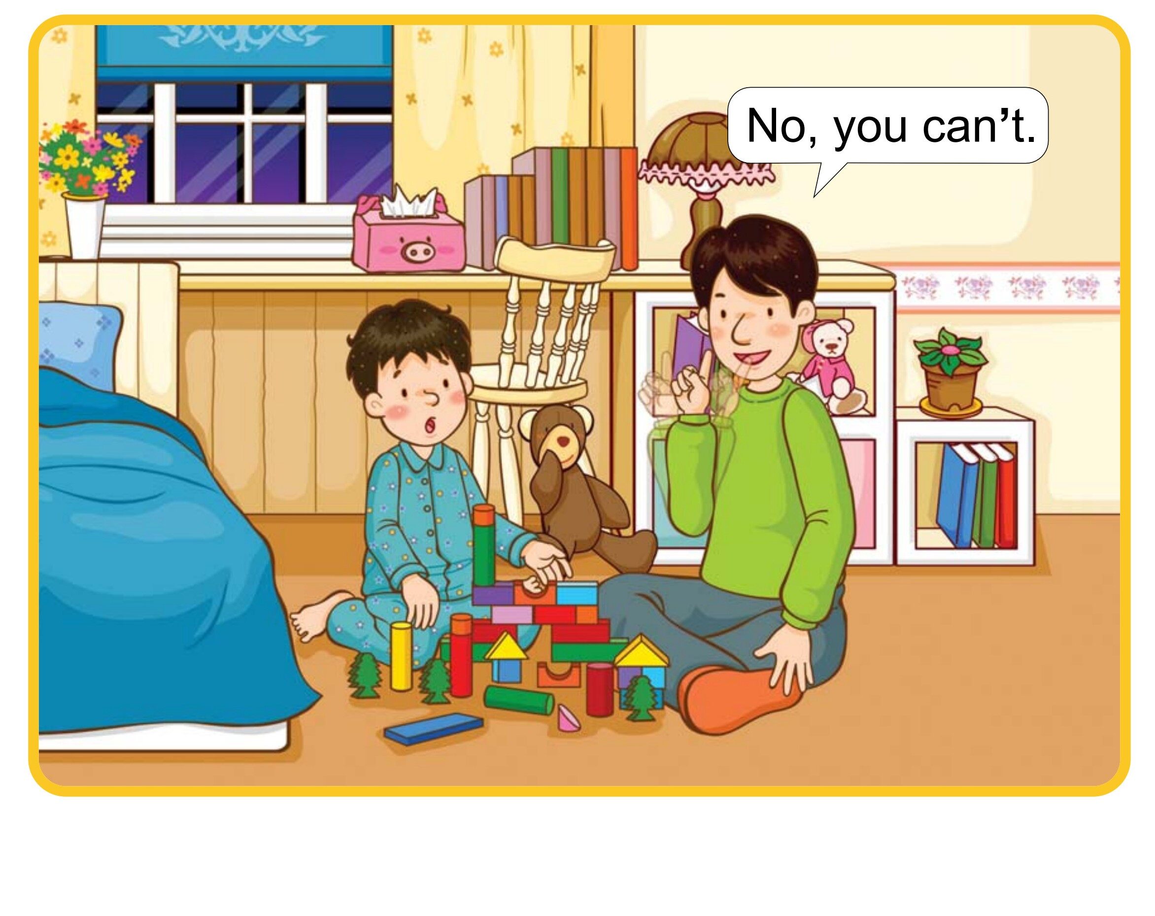 Can I Watch TV?绘本故事第4页