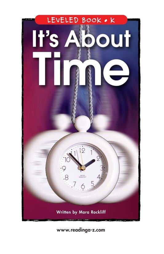 It's About Time绘本故事第2页
