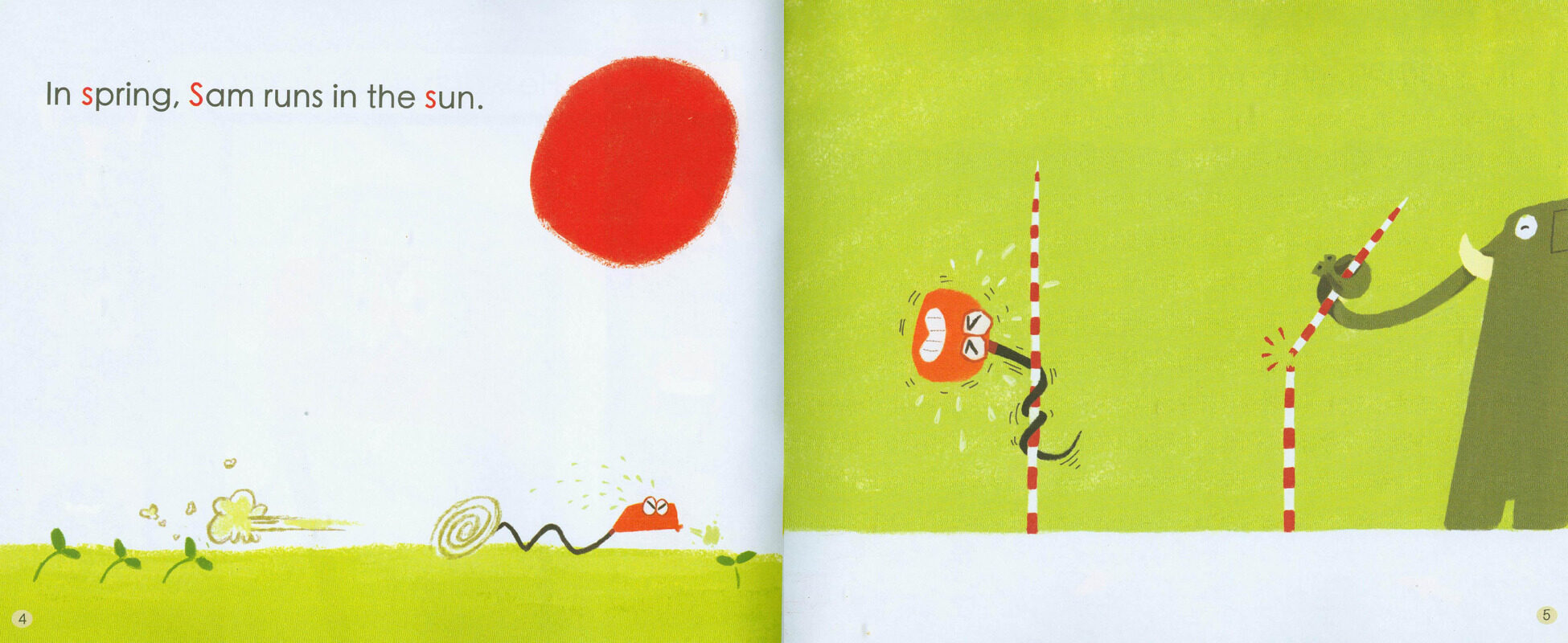 S Sam wants to be strong绘本故事第4页