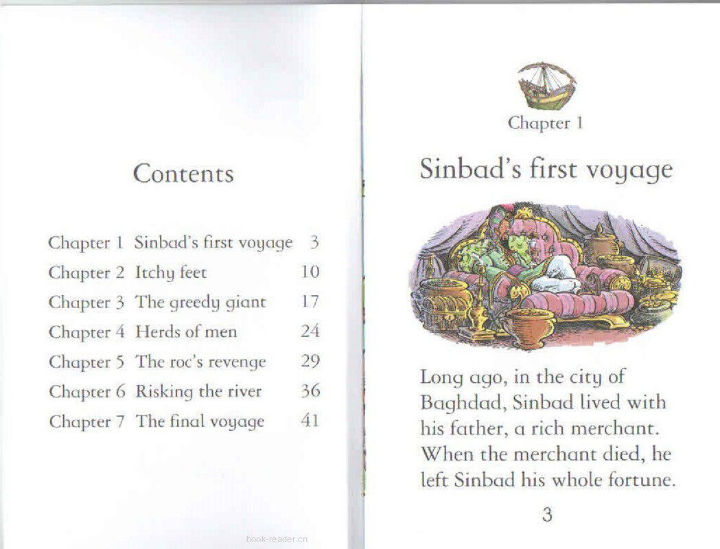 The adventures of sinbad the sailor绘本故事第3页