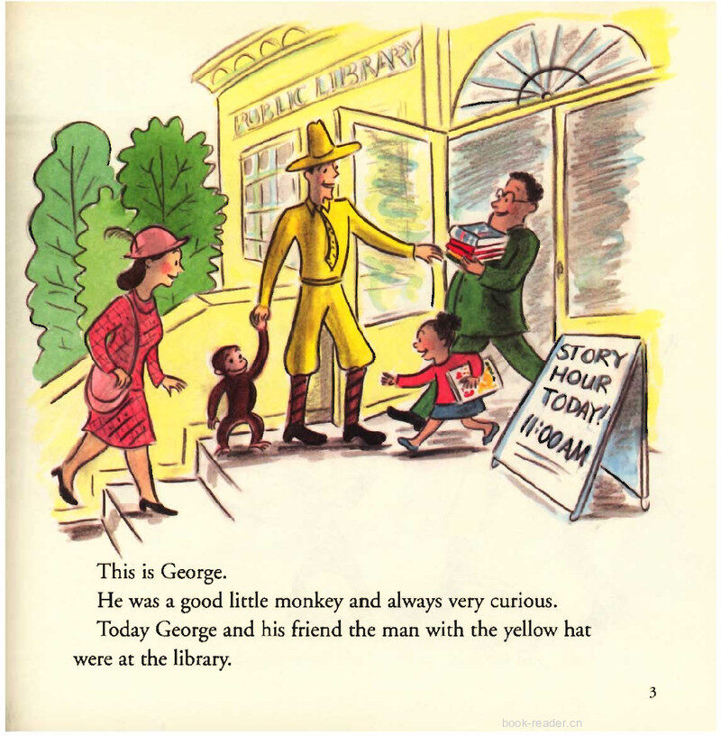 Curious George Visits the Library绘本故事第3页