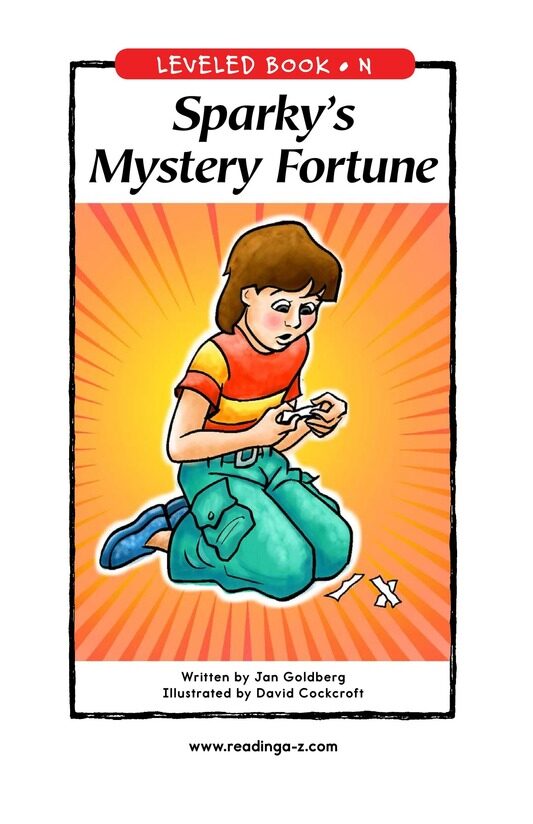 Sparky's Mystery Fortune绘本故事第2页